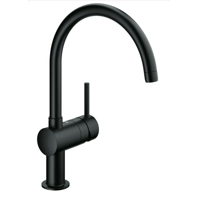 Grifo de cocina GROHE 32917KS0 Minta monom. fregadero caño C negro