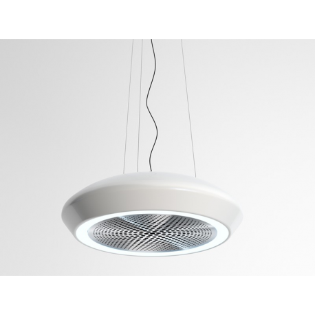 Campana isla  PANDO SKYLOOP CER/69 BL 1000 ECO FCA 9722, 70 cm, Blanco, Clase A