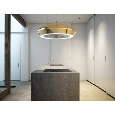 Campana isla  PANDO SKYLOOP CER/69 OR 1000 ECO FCA 9725, 70 cm, Color especial, Clase A