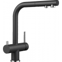 Grifo de cocina BLANCO FONTAS-S II ANTRACITA. 525200. Antracita, extraible. Sobre encimera