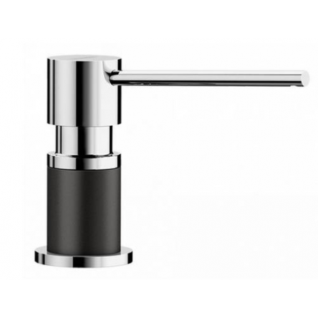 Dispensador de jabonBLANCO LATO BLACK/CHROME 526177, Cromo Sobre encimera