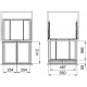 Accesorio para fregadero FRANKE SORTER FX 60 26-26 0 Para mueble de