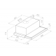 Integradas y Grupos filtrantes PANDO GR20/60 GRIS FRONTAL INOX V.700 ECS Ref 10047, 60 cm, Integrable,Clase menor B
