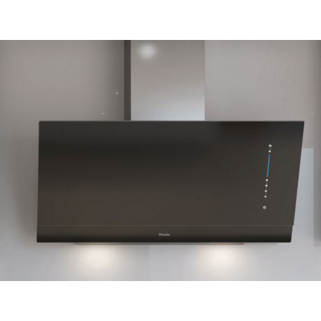 Campana decorativa pared PANDO P-725/90 CR.NEGRO 850 Ref 10049, 90 cm, Negro,Clase A