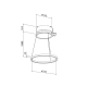Campana techo PANDO SKYRING/54 BLANCO V.1130 ECO PLUS Ref 10007, Menos de 60 cm, Blanco,Clase A