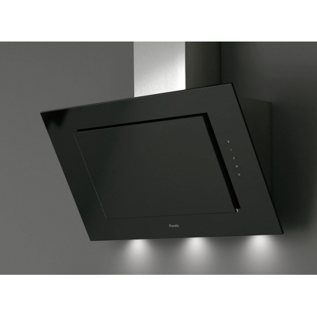 Campana decorativa pared PANDO P-732/70 CR.NEGRO 1050 SEC PLUS Ref 10057, 70 cm, Negro,Clase A++