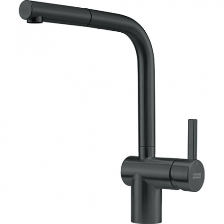 Grifo de cocina FRANKE MONOMANDO ATLAS NEO PULL-OUT NEGRO , Inoxidable, extraible , Sobre encimera, 115.0550.427