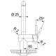 Grifo de cocina FRANKE MONOMANDO ATLAS NEO PULL-OUT NEGRO , Inoxidable, extraible , Sobre encimera, 115.0550.427