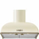 Campana decorativa pared SMEG KS59POE2, 90 cm, Crema, Clase A