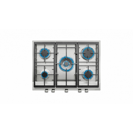Encimera a gas TEKA EX 70.1 5G AI AL DR CI BTN SS INOX BUT (NAT) 112610043, 4 zonas, Inoxidable, Zona Gigante
