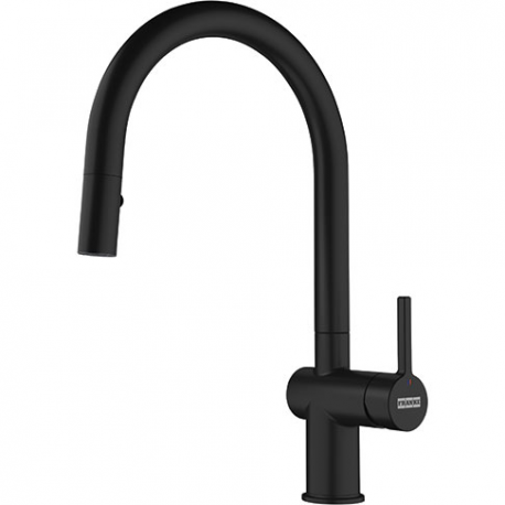 Grifo de cocina FRANKE 115.0653.404 MONOMANDO ACTIVE NEO PULLOUT MATT BK II , Negro, extraible  Sobre encimera