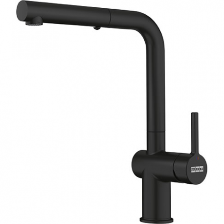 Grifo de cocina FRANKE 115.0653.382 MONOMANDO ACTIVE PLUS PULLOUT BK MATT II , Negro, extraible  Sobre encimera