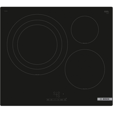 Encimera inducción BOSCH PID61RBB5E, 3 zonas, Negro, Zona Gigante