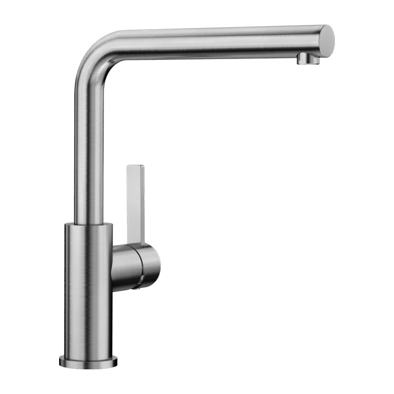 Grifo de cocina. BLANCO. LANORA INOX CEPILLADO. 523122