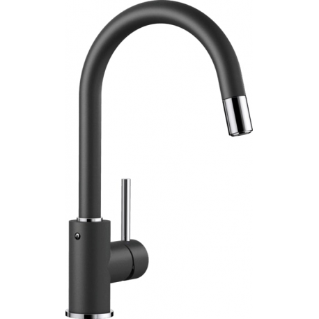 Grifo de cocina BLANCO 521455 MIDA-S  ANTRACITA, Antracita, extraible