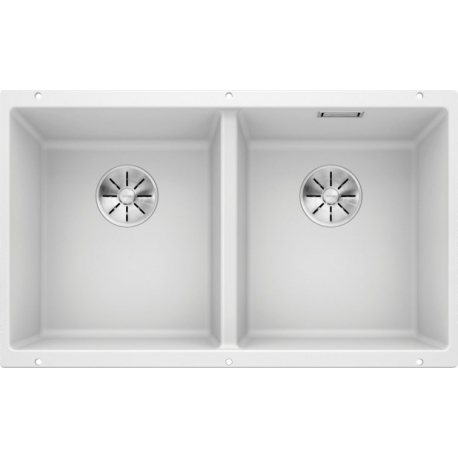Fregadero bajo encimera BLANCO 523578 SUBLINE 350/350-U BLANCO V/M       , Dos cubetas, Blanco, acabado sintético