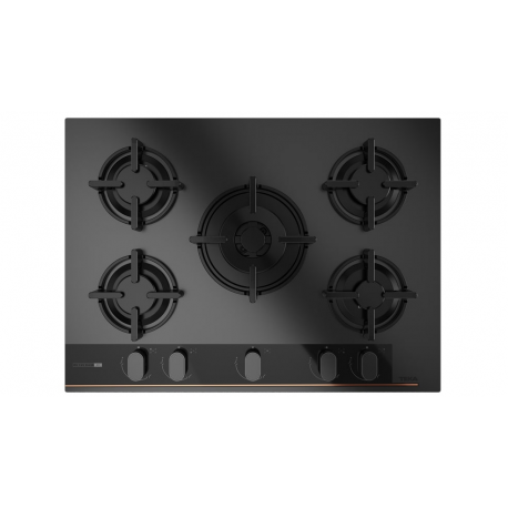 Encimera a gas TEKA GAS GBC 75-G1 BM NAT (BUT) 112570210, 5 zonas, Negro, Zona Gigante.EAN 8434778022612