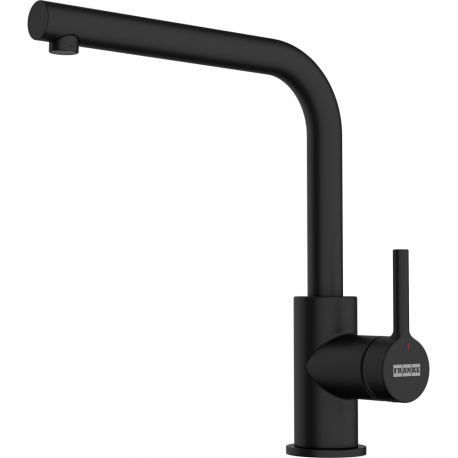 Grifo de cocina FRANKE MONOMANDO LINA L SWIVEL NEGRO MATE. 115.0693.393. Negro. Sobre encimera