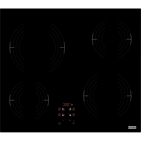 Encimera Vitrocerámica FRANKE VITROCERAMICA FRSM 604 C T BK. 108.0669.349. 4 zonas, Negro,.