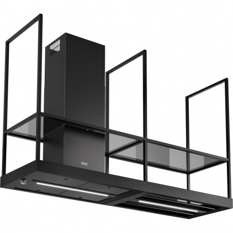 Campana isla FRANKE CAMPANA MTHOS T-SHELF FMY BK MATT F180 . 325.0678.073. 80 cm, Negro,. Clase A