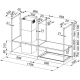 Campana isla FRANKE CAMPANA MTHOS T-SHELF FMY BK MATT F180 . 325.0678.073. 80 cm, Negro,. Clase A