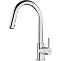 Grifo de cocina FRANKE. LINA J PULL OUT CROMADO. 115.0693.229. Cromo, extraible . Sobre encimera