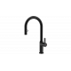 Grifo de cocina OVAL 9382 NEGRO. 116020015. Negro. extraible. Sobre encimera