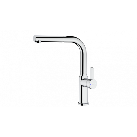 Grifo de cocina OVAL 938 CROMO. 116020017. Cromo. extraible. Sobre encimera