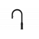 Grifo de cocina OVAL 9382 NEGRO. 116020015. Negro. extraible. Sobre encimera