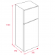 Frigorífico dos puertas TEKA RTF 13610 BLANCO, No Frost, Blanco, Clase A+. 113380000