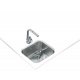 Pack fregadero TEKA TEKAWAY BE 45.40 / IN 995. 10125153, Una cubeta, acabado acero, 50 cm