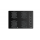 Encimera a gas GBC 64003 KBN NAT. 112580003. 4 zonas. Negro. Zona Gigante gas