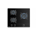 Encimera fondo reducido TEKA CRISTAL GBC 63010 KBN NAT. 112580002, 3 zonas, Negro. Zona Gigante