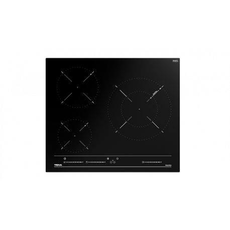 Encimera inducción TEKA IBC 63015 MSS. 112520018, 3 zonas, Negro, Sin zona gigante