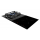 Encimera mixtas TEKA INDUGAS HYBRID JZC 94313 ABN. 112570115, 4 zonas, Negro, acabado premium, Zona grande gas
