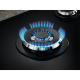 Encimera a gas ELECTROLUX KGG75362K, 5 zonas, Negro,  Zona Gigante gas