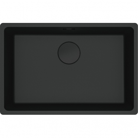Fregadero bajo encimera FRANKE MRG 110-62 BLACK COLLEC FREG. MARIS. 125.0697.318. Una cubeta, Negro, acabado sintético. Para m
