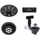 Accesorio fregaderos BLANCO 207422 KIT REBOSADERO NEGRO MATE