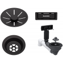 Accesorio fregadero BLANCO KIT REBOSADERO NEGRO MATE. 207422.