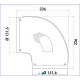 TECSY-AIR 4051025 PERFECT CLIP GRIS 150 CODO DE 90º