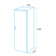 Frigorífico 1 puerta EDESA EZS-1823 NF WH. 924271343. Cíclico, Blanco, Clase E