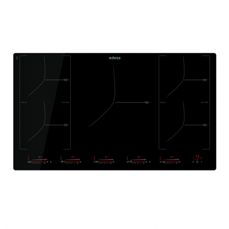 Encimera Inducción EDESA EIM-9530 R /A. 922272056. Flexible, Negro, Zona flexible