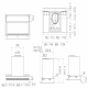 Campana Integrada  ELICA BOXIN ADV PLUS @ IX/A/90. PRF0195520. 90 cm, Integrable,. Clase A