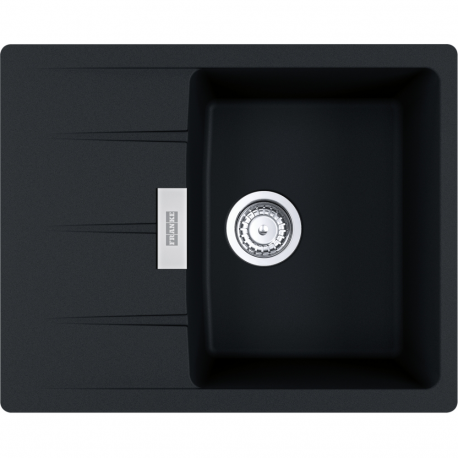 Fregadero sobre encimera FRANKE CNG-611-62 ONYX FREG. CENTRO. 114.0691.255. Una cubeta, Silver, acabado sintético. Para mueble