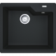 Fregadero sobre encimera FRANKE UBG 610-56 ONYX FREG. URBAN. 114.0697.776. Una cubeta, Negro, acabado sintético. Para mueble d