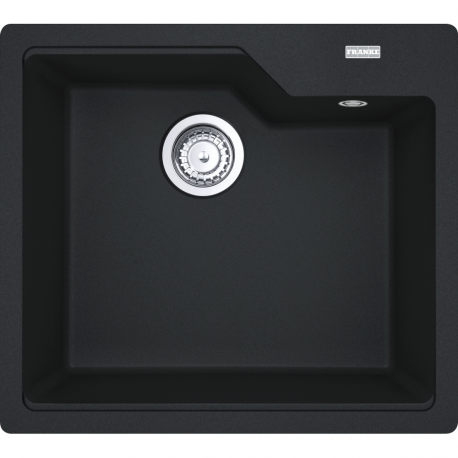Fregadero sobre encimera FRANKE UBG 610-56 ONYX FREG. URBAN. 114.0697.776. Una cubeta, Negro, acabado sintético. Para mueble d