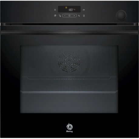 Horno multifunción vapor BALAY3HA5829N3, Pirolítico, Negro, Clase A+