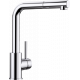 Grifo de cocina BLANCO 519810 MILA-S, Cromo, extraible
