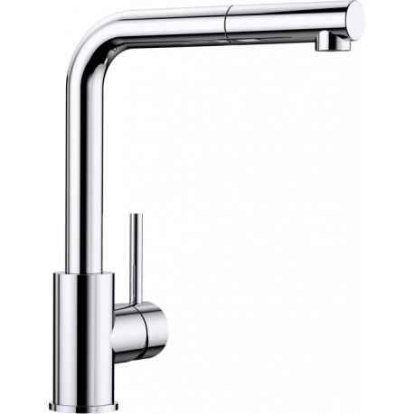 Grifo de cocina BLANCO 519810 MILA-S, Cromo, extraible