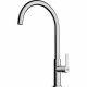 Grifo de cocina FRANKE. 115.0728.384.Maris Slim J Swivel HP cromado, Negro, extraible. Sobre encimera